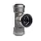 Quickfitting 1-1/4in Push-Fit x 1-1/4in Push-Fit x 1-1/4in Push-Fit Stainless Steel Tee Fitting SS854R - alternate 3